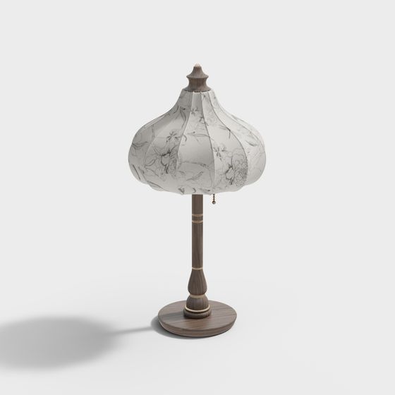Stylish Low-Poly Table Lamp 3D model for Interiors