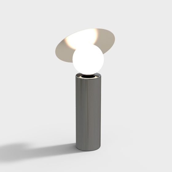 Elegant Low-Poly 3D Table Lamp Model