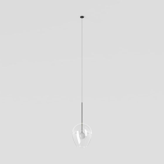 Beautiful Glass Pendant Light 3D model