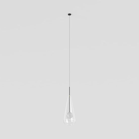Elegant Stream Pendant Light 3D model