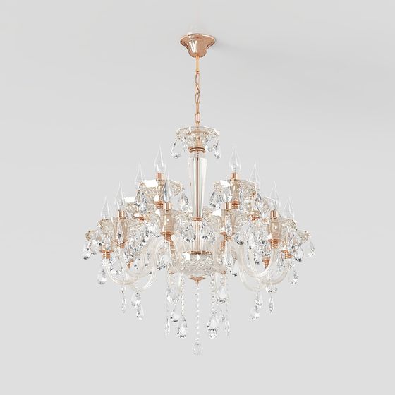 Enchanting Crystal Chandelier 3D model