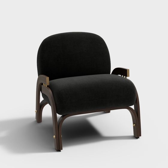 Stylish Urban Lounge Chair 3D model