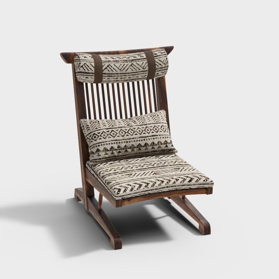 Bohemian Rocking Chair 3D model