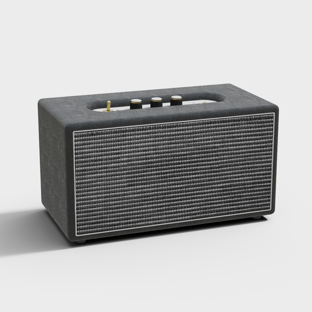 Retro-Modern Stylish Speaker 3D model