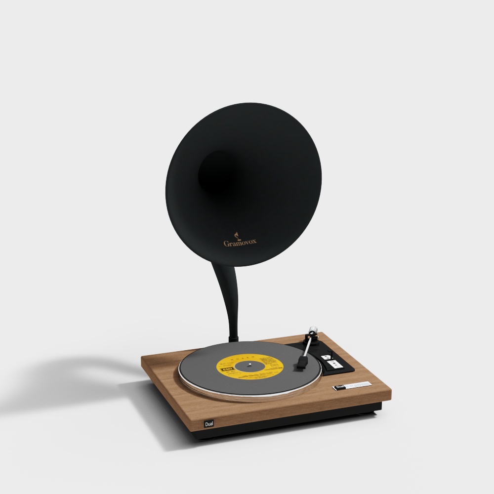 Vintage Gramophone 3D model