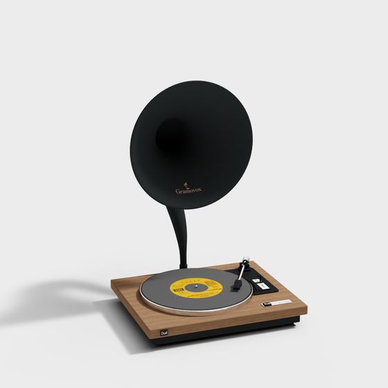 Vintage Gramophone 3D model