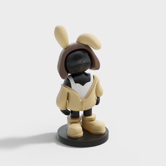 Charming Bunny Detective 3D model