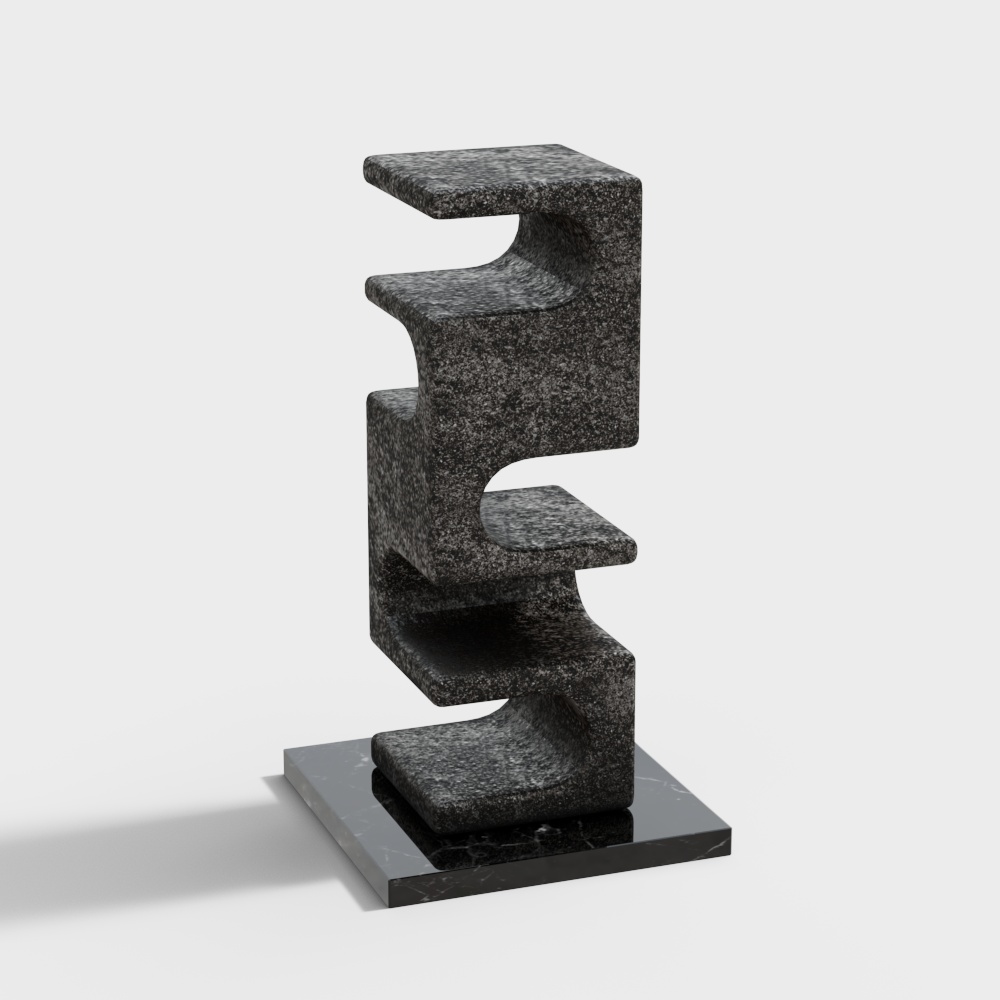 Wabi-sabi ancient style sculpture ornaments