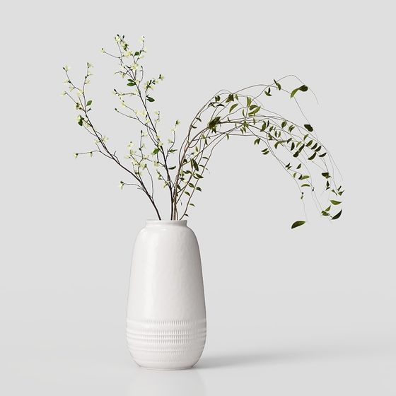 Elegant Low-Poly Vase 3D model