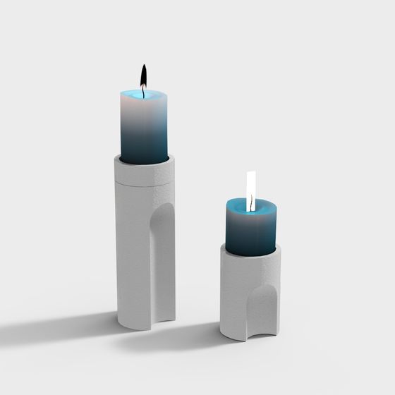 Décoration antique de menorah wabi-sabi