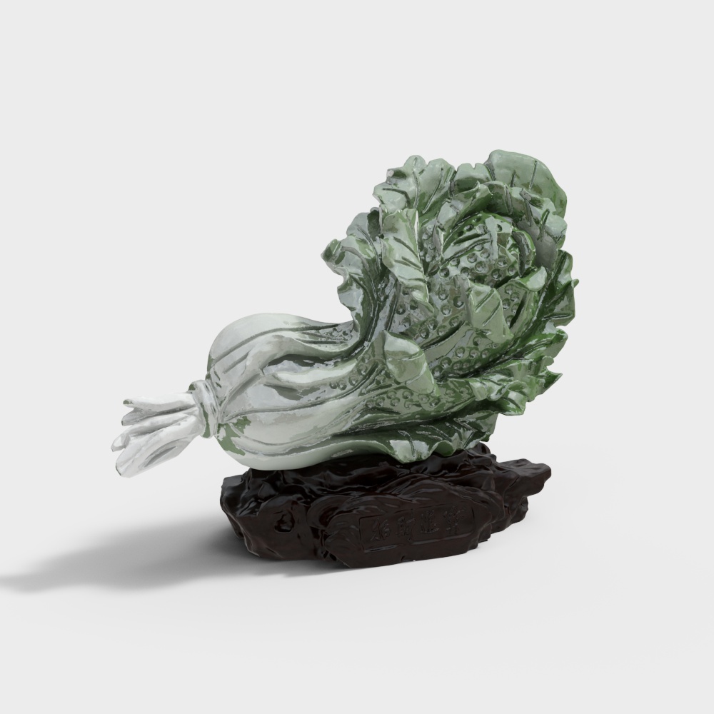 Traditional Chinese jade cabbage decoration