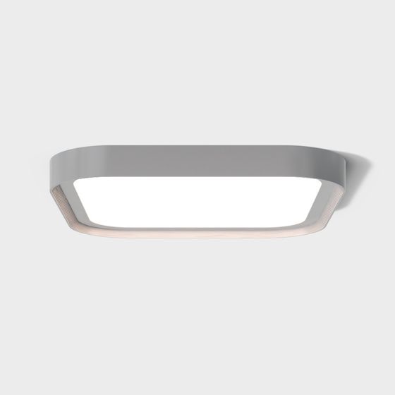 Modern Rectangular Ceiling Light 3D model