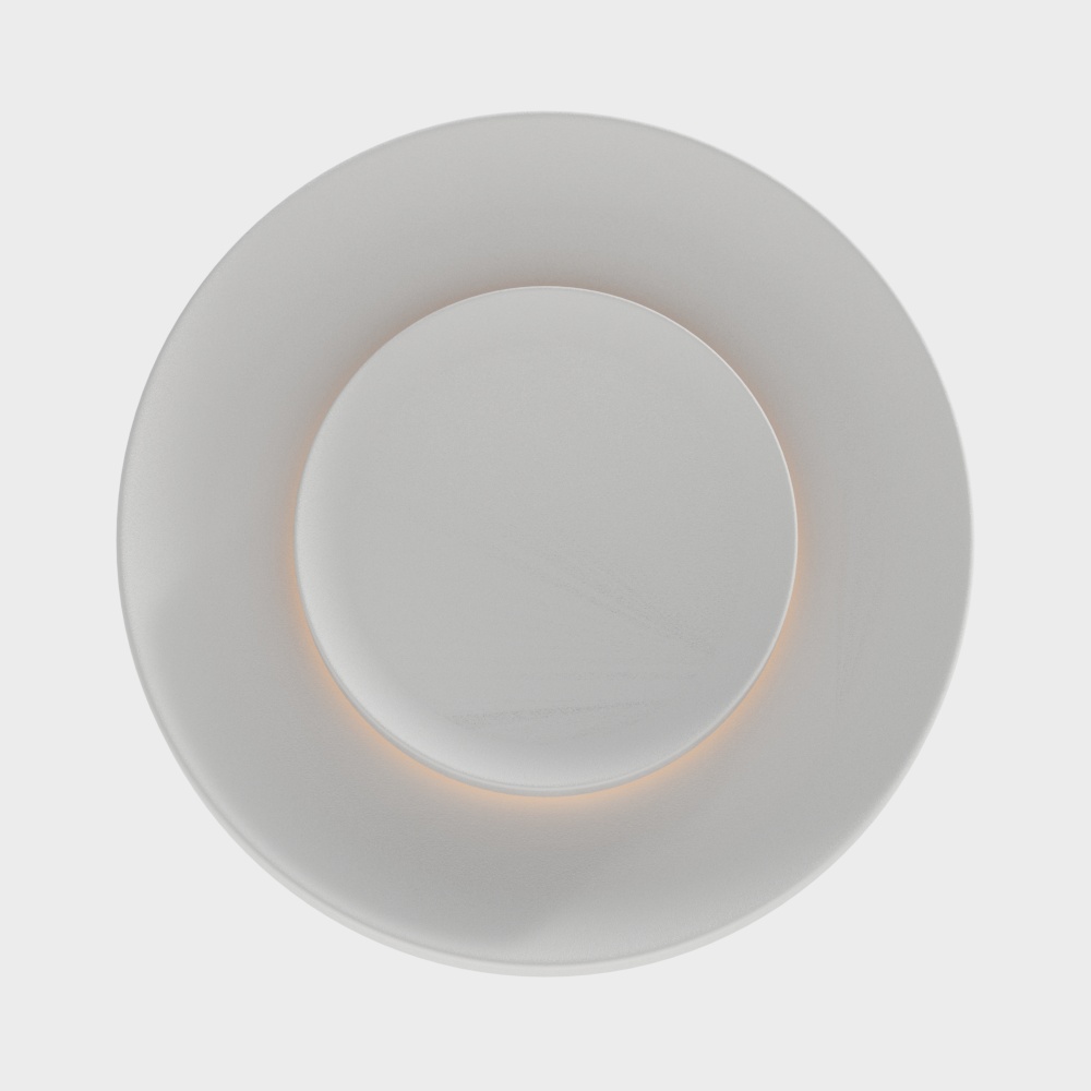 Modern round white sconces