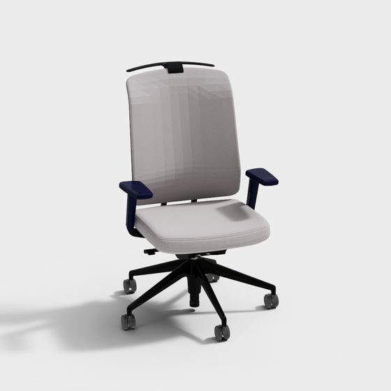 Stylish Low-Poly Office Chair 3D model