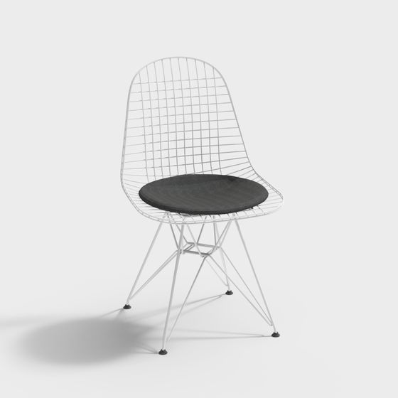 Sleek Minimalist Chair 3D model for Modern Spaces