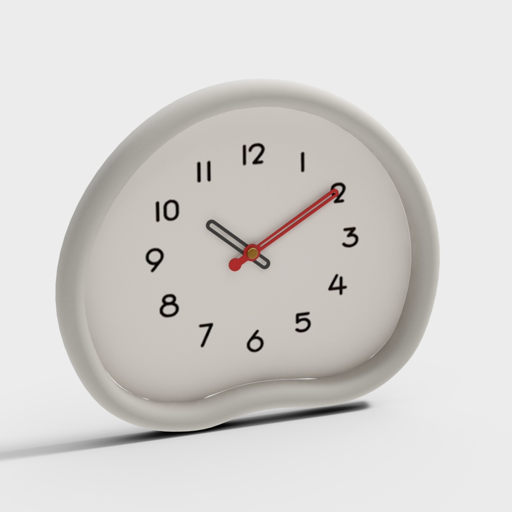 Modern cream wind clock