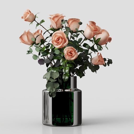 Rose Bouquet 3D model