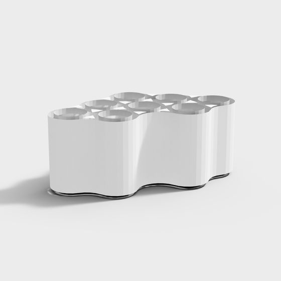 Elegant Streamlined Vase 3D model for Designers