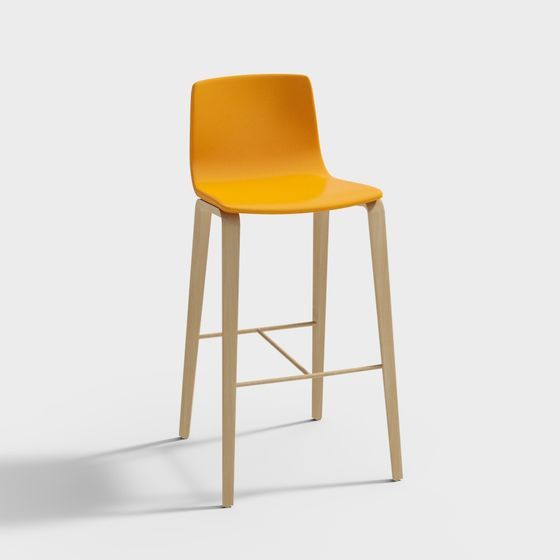 Urban Bar Stool 3D model for Modern Aesthetics
