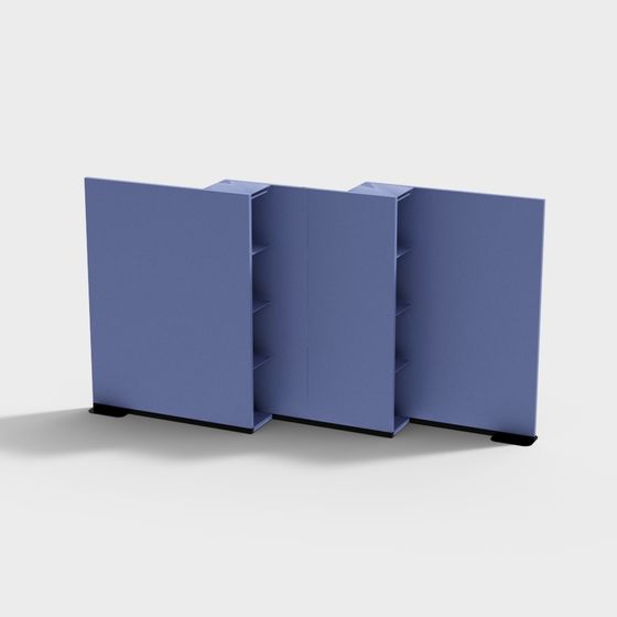 Contemporary Urban Bookshelf 3D model