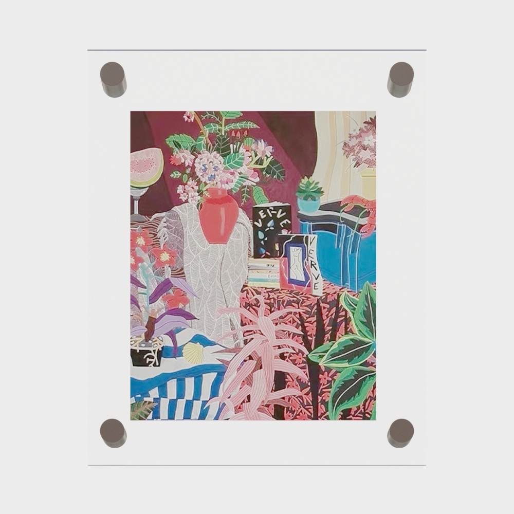 Vibrant Garden Corner 3D Model – Colorful Modern Art