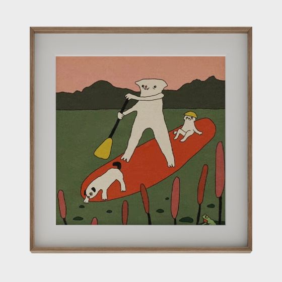 Paddleboard Adventure 3D model for Creative Projects