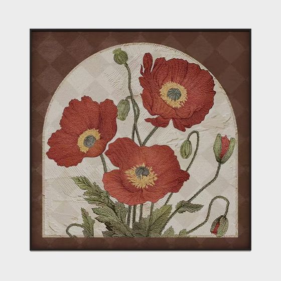 Charming Poppy Garden 3D Model