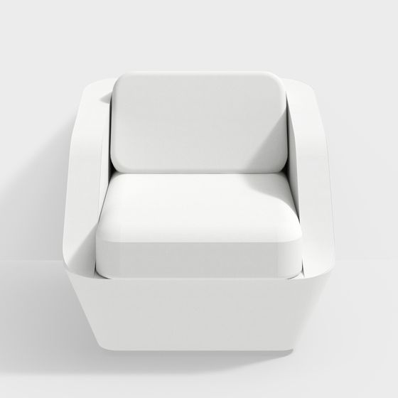 Cube Sofa 3D model for Modern Minimalist Spaces