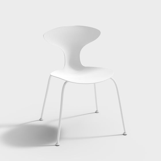 Elegant Low-Poly Chair 3D model for Modern Interiors