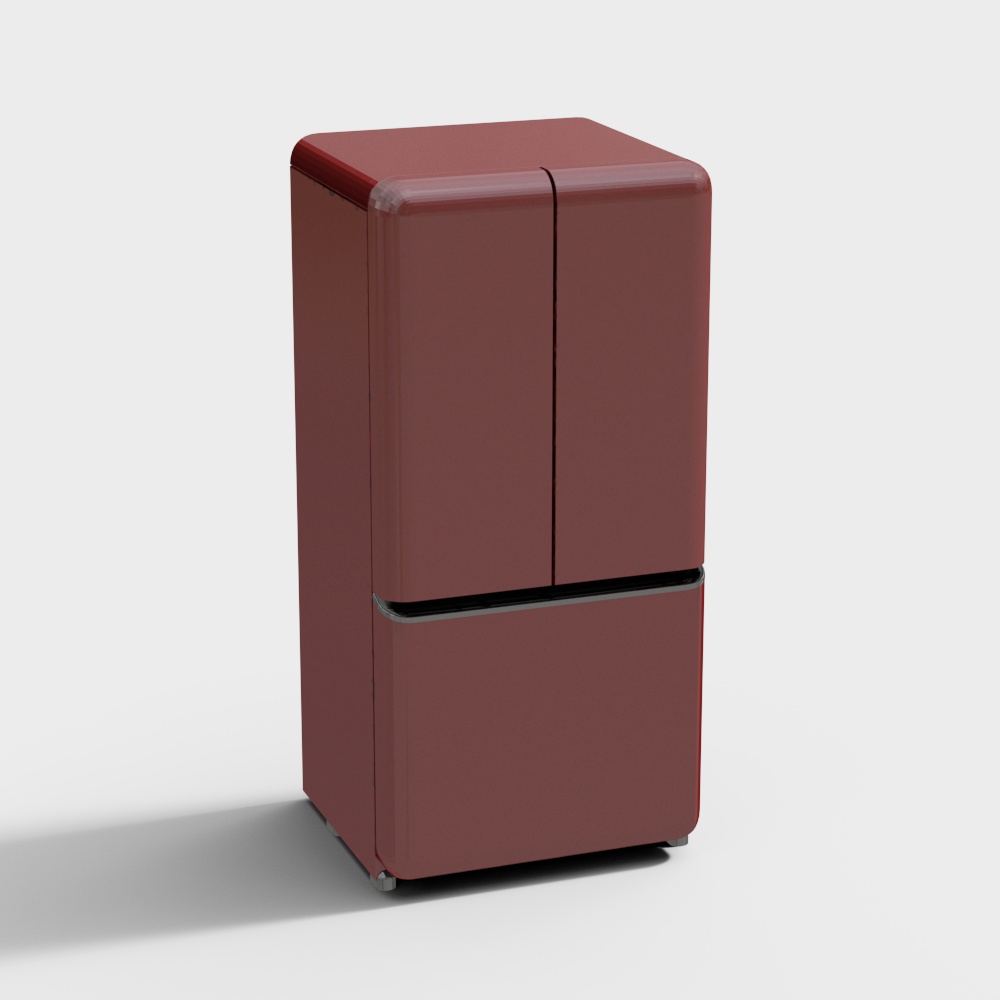 Red refrigerator
