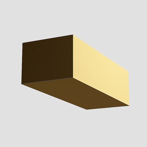 Elegant Yellow Chinese Decorative Strip 3D Model for Interiors