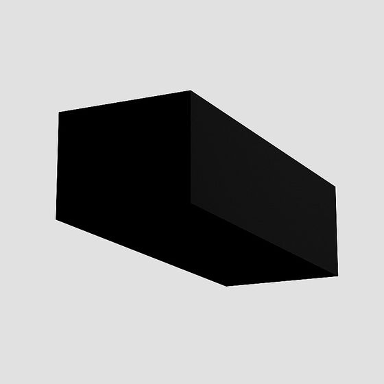 Decorative Chinese Strip 3D Model in Black