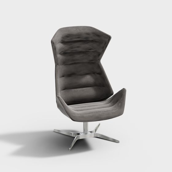 Elegant Low-Polygon Chair 3D model