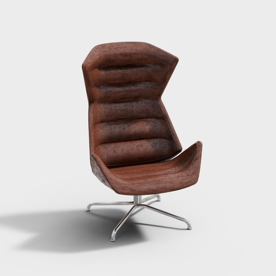 Elegant Curved Chair 3D model for Modern Design