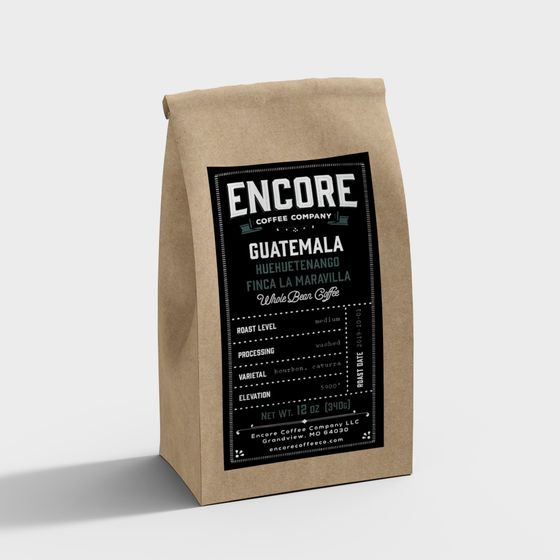 Encore Guatemala Coffee Bag 3D model