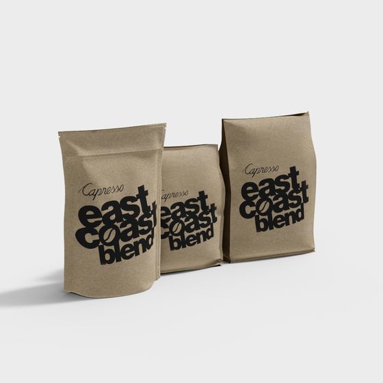East Coast Blend Coffee Bag 3D model