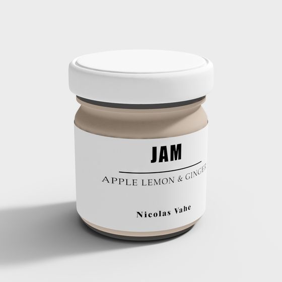 Apple Lemon & Ginger Jam Jar 3D model