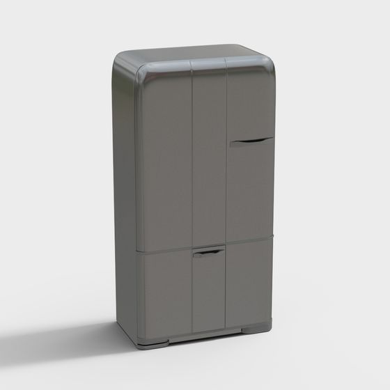 Vintage Refrigerator 3D model for Creative Projects
