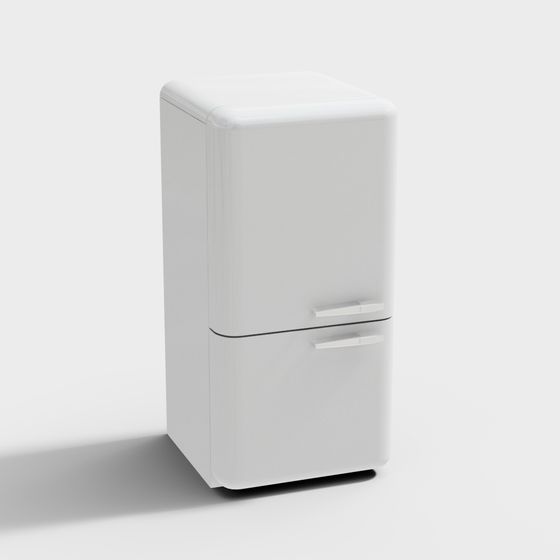 Modern Minimalist Refrigerator 3D model
