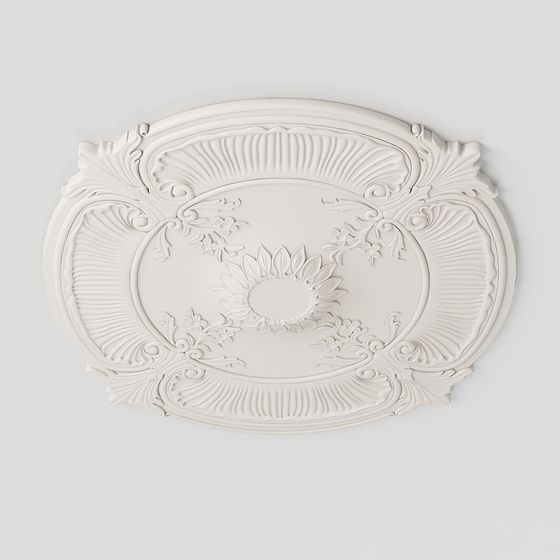 Floral Symphony Ceiling Decor 3D model for Interiors
