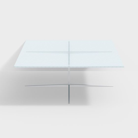 Elegant Minimalist Dining Table 3D model