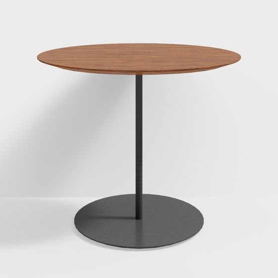 Low-Poly Round Table 3D model Design