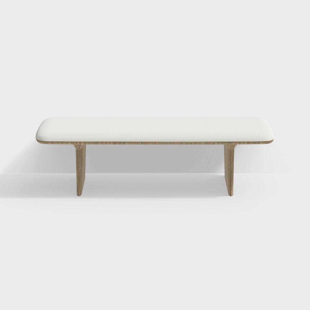 Urban Bench 3D model for Modern Design