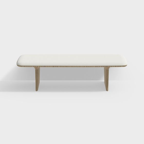 Urban Bench 3D model for Modern Design