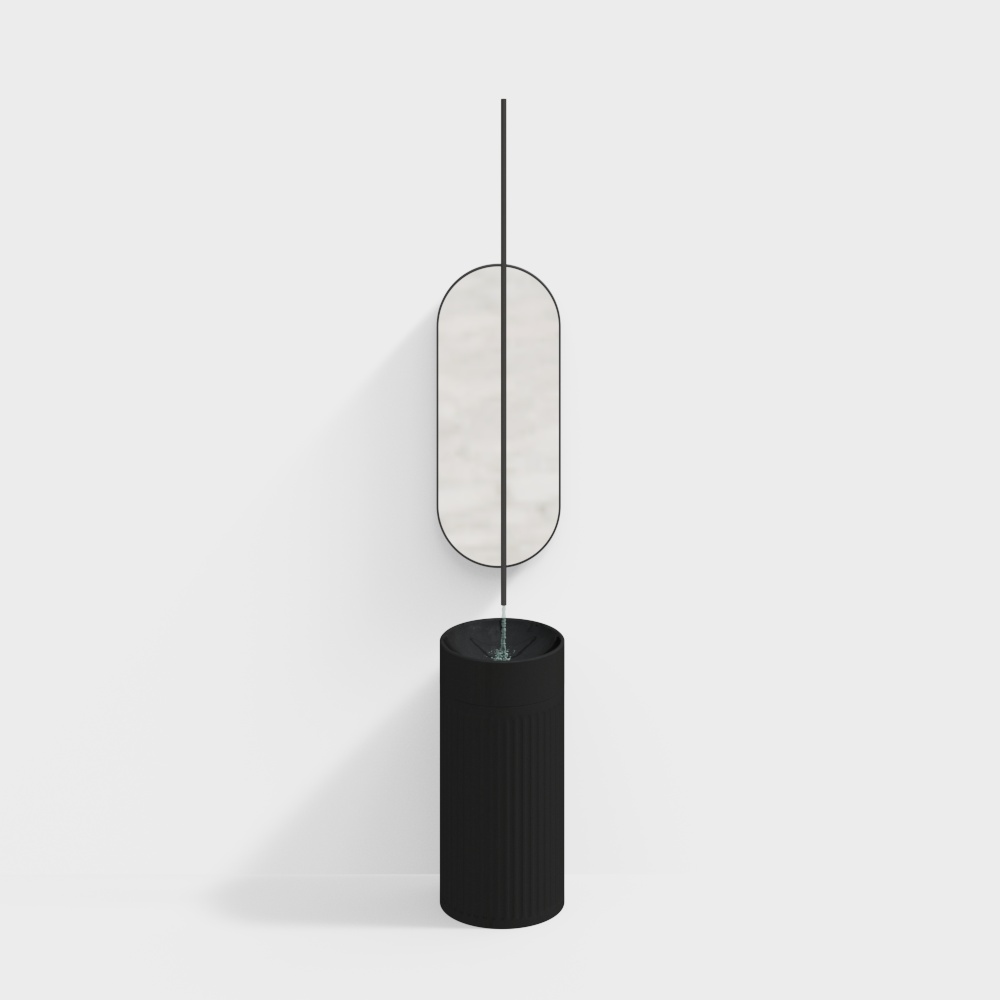 Modern column wash basin