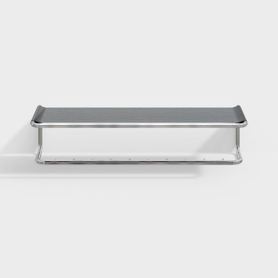 Urban Minimalist Bench 3D model