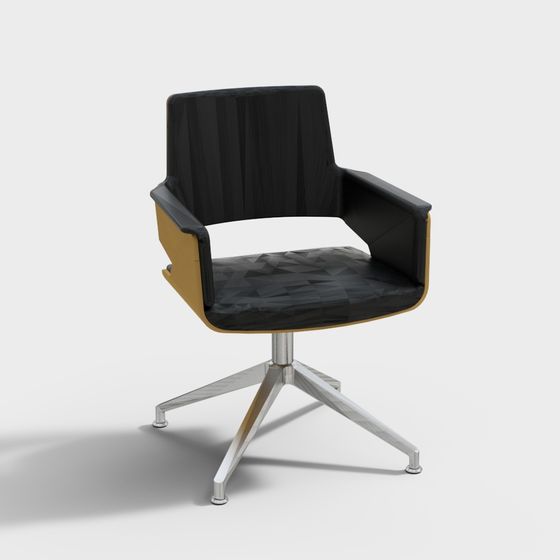 Stylish Minimalist Office Chair 3D model for Modern Workspaces