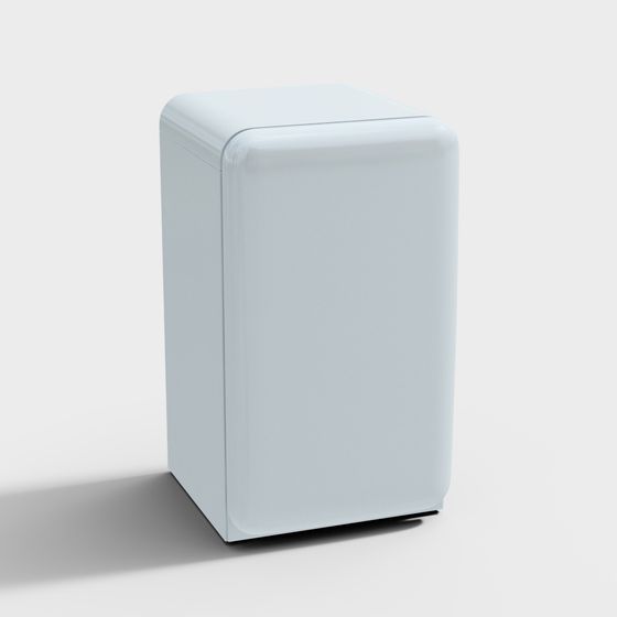 Sleek Low-Poly Refrigerator 3D model for Creative Projects