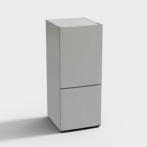 Stylish 3D Refrigerator Model for Contemporary Spaces