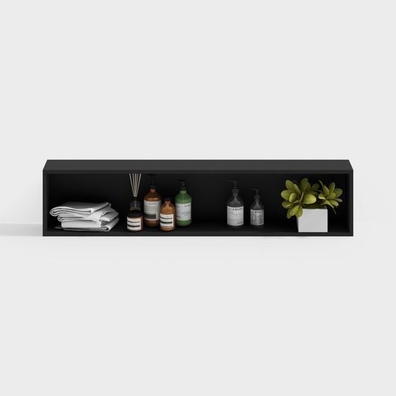 Minimalist Wall Shelf 3D model